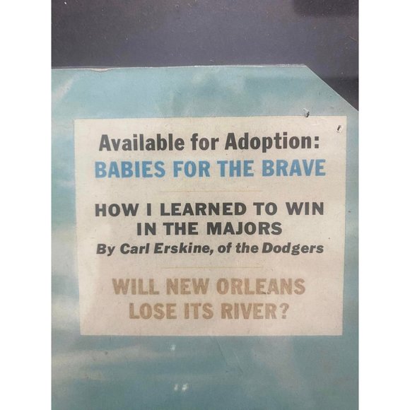 Old 1954 July POST Magazine Cover Framed Kids Jumping to Swim - Picture 4 of 6